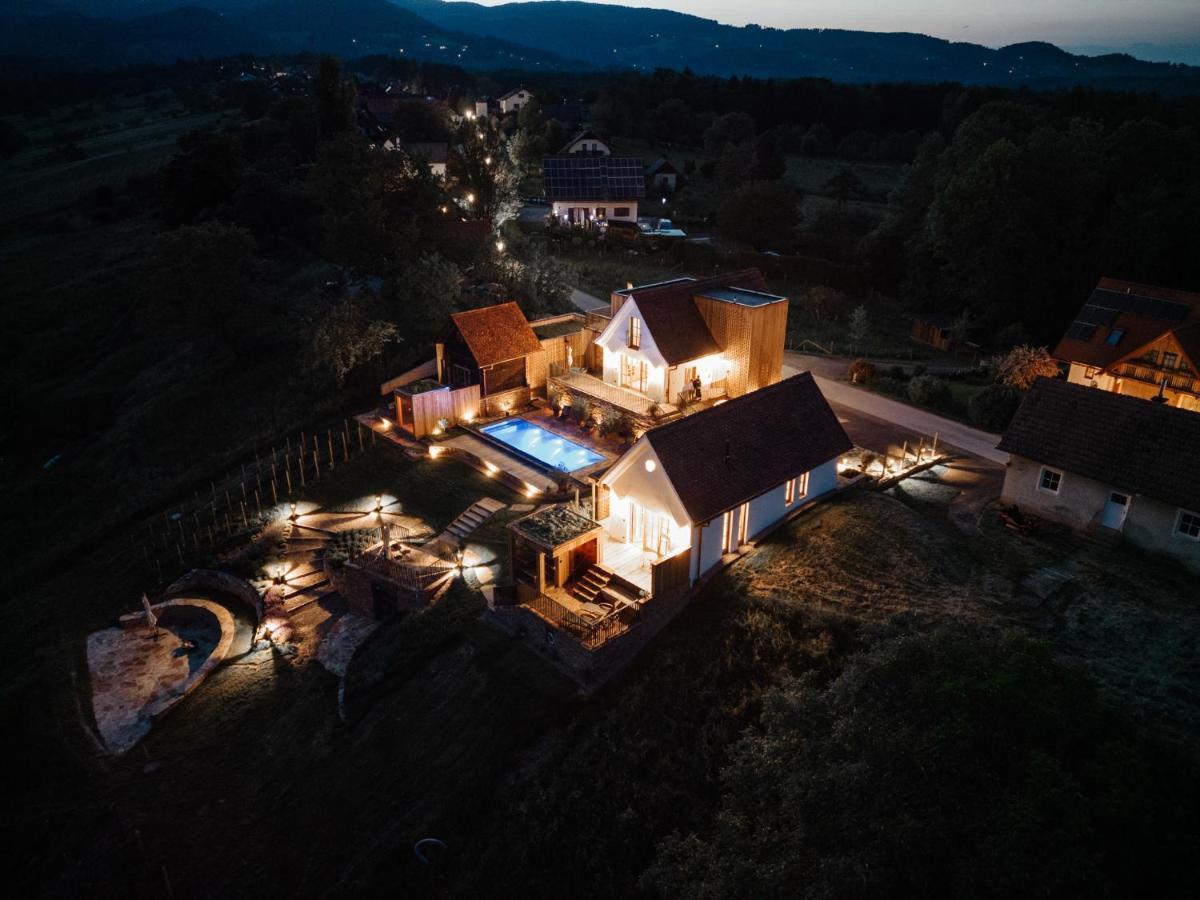 Am Wildbachberg - Luxus Ferienhaeuser Mit Infinitypool, Privatsauna Und Weinkeller Deutschlandsbergi járás Kültér fotó