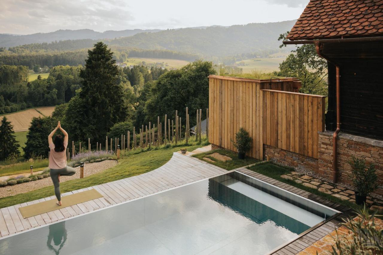 Am Wildbachberg - Luxus Ferienhaeuser Mit Infinitypool, Privatsauna Und Weinkeller Deutschlandsbergi járás Kültér fotó