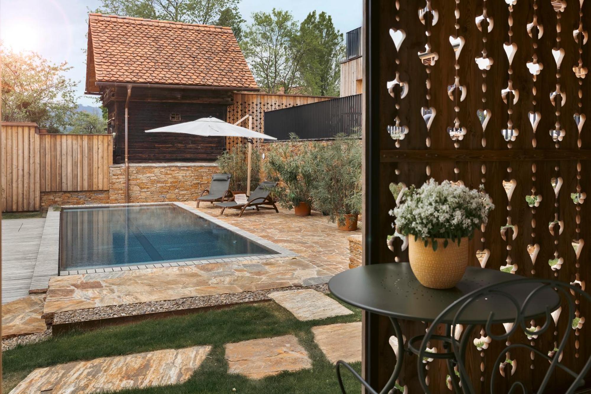 Am Wildbachberg - Luxus Ferienhaeuser Mit Infinitypool, Privatsauna Und Weinkeller Deutschlandsbergi járás Kültér fotó