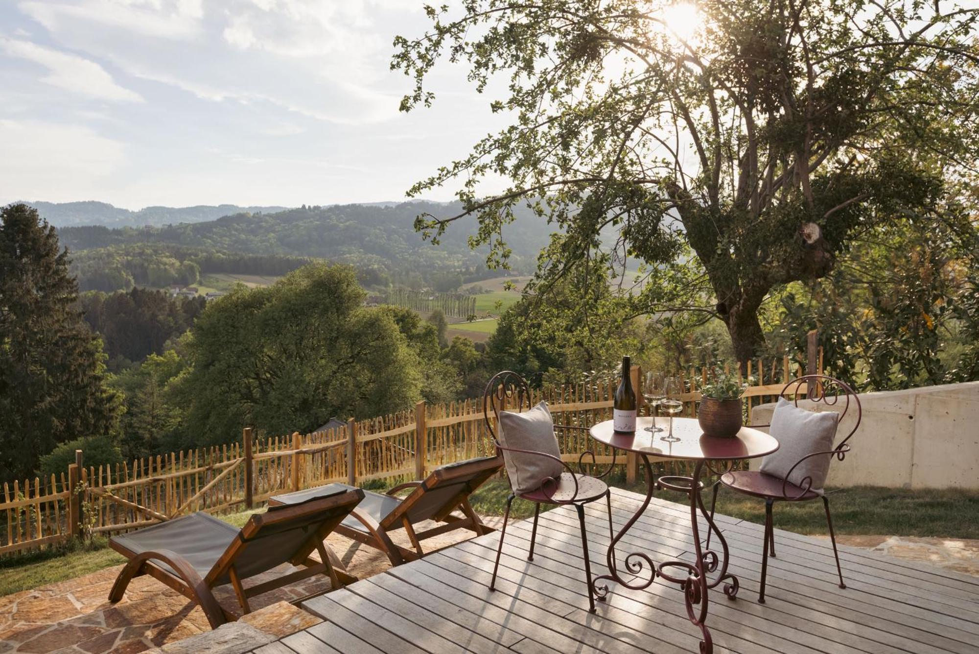 Am Wildbachberg - Luxus Ferienhaeuser Mit Infinitypool, Privatsauna Und Weinkeller Deutschlandsbergi járás Kültér fotó