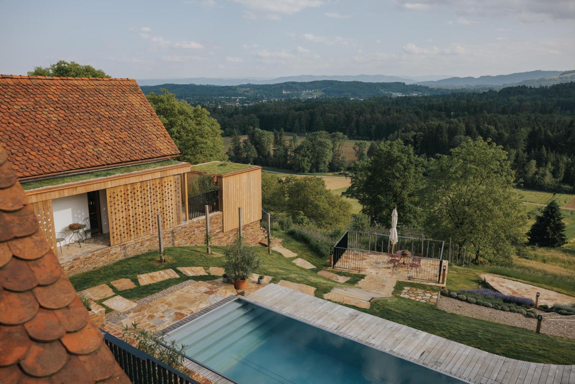 Am Wildbachberg - Luxus Ferienhaeuser Mit Infinitypool, Privatsauna Und Weinkeller Deutschlandsbergi járás Kültér fotó